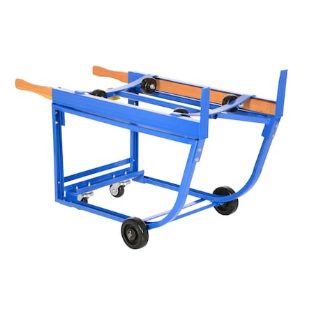 Vestil Revolving Drum Cart, Poly Wheels 1K RDC-1000-5PO